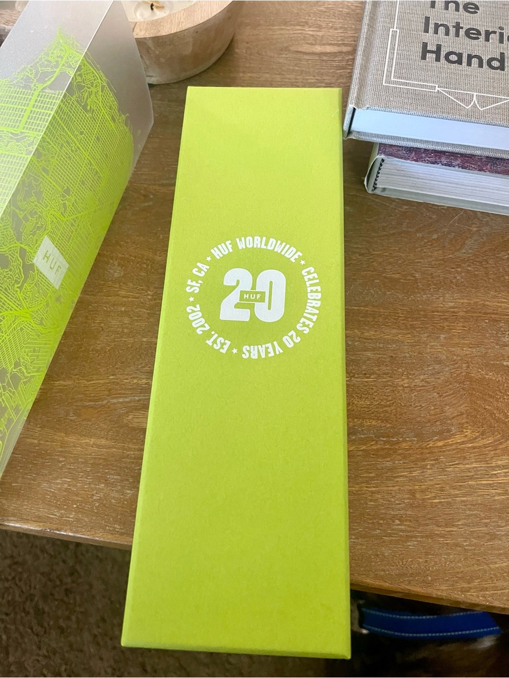 G-Shock Lime Green huf limited edition watch in case
